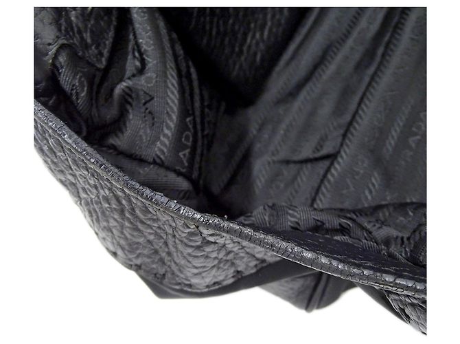 Tote Prada Handtasche aus schwarzem Nylon - Ansicht 7