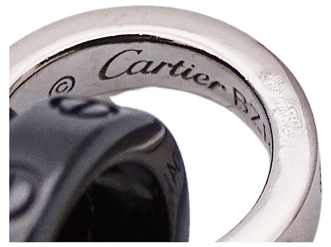 Bracciale Cartier Baby Love con charm Marrone Nero Bianco - vista 7