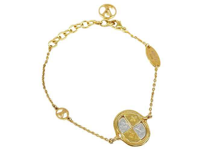 Bracciale con ciondoli Louis Vuitton Oro e Rosso D'oro - vista 2