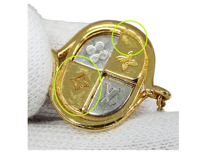 Bracciale con ciondoli Louis Vuitton Oro e Rosso D'oro - vista 8