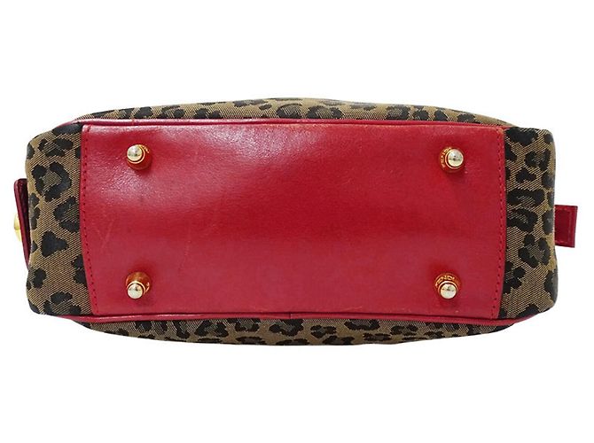 Borsa Fendi rosso e marrone - vista 3