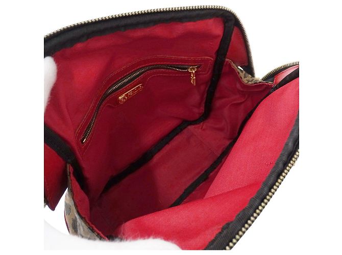Borsa Fendi rosso e marrone - vista 6