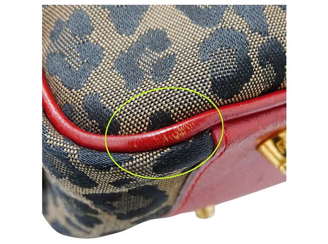 Borsa Fendi rosso e marrone - vista 8