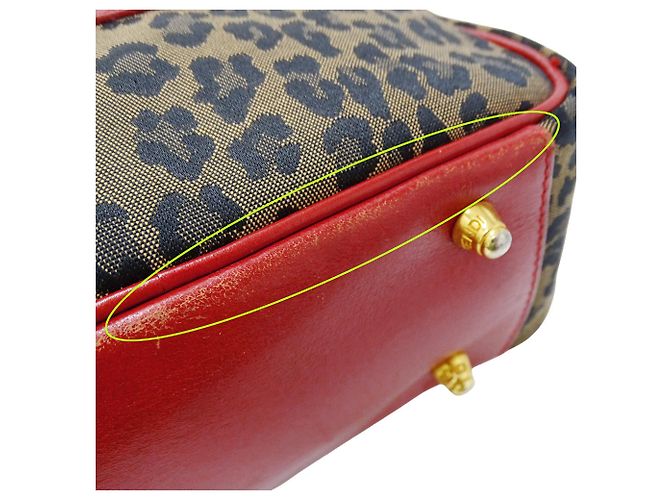 Borsa Fendi rosso e marrone - vista 9