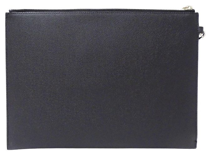 Autre Marque Pochette Saint Laurent en cuir noir - vue 2