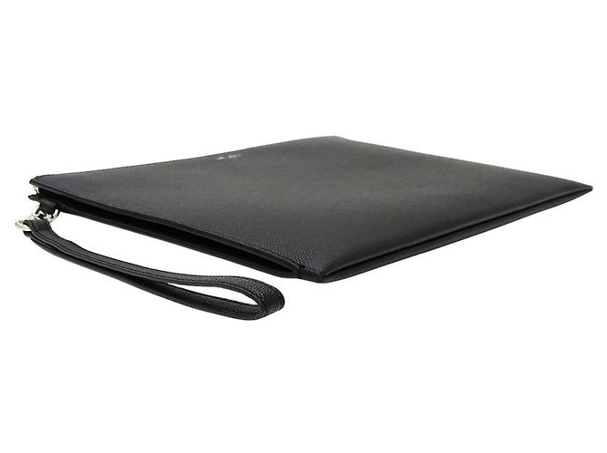 Autre Marque Pochette Saint Laurent en cuir noir - vue 3