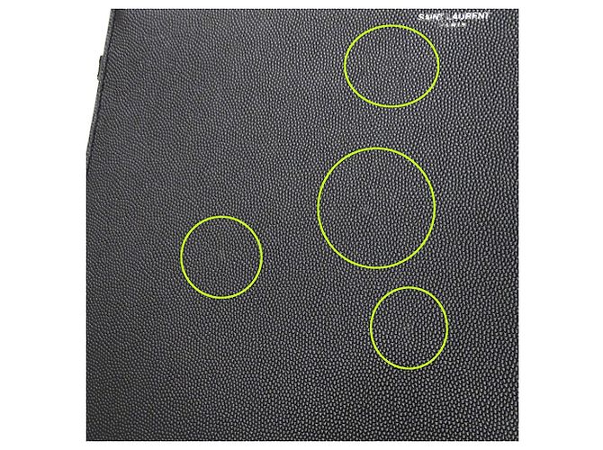 Autre Marque Pochette Saint Laurent en cuir noir - vue 8