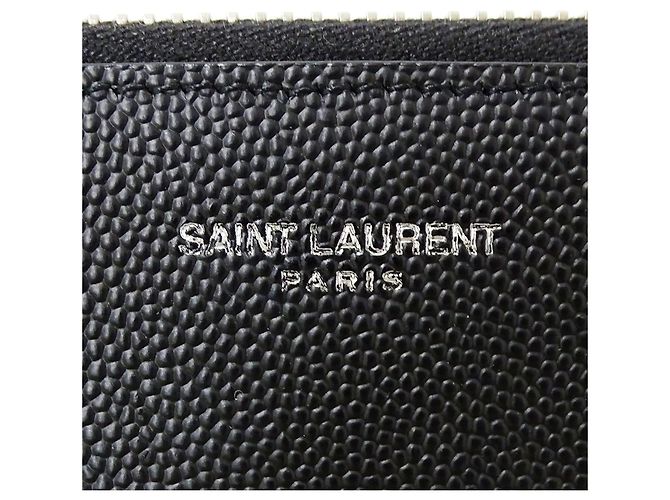 Autre Marque Pochette Saint Laurent en cuir noir - vue 9