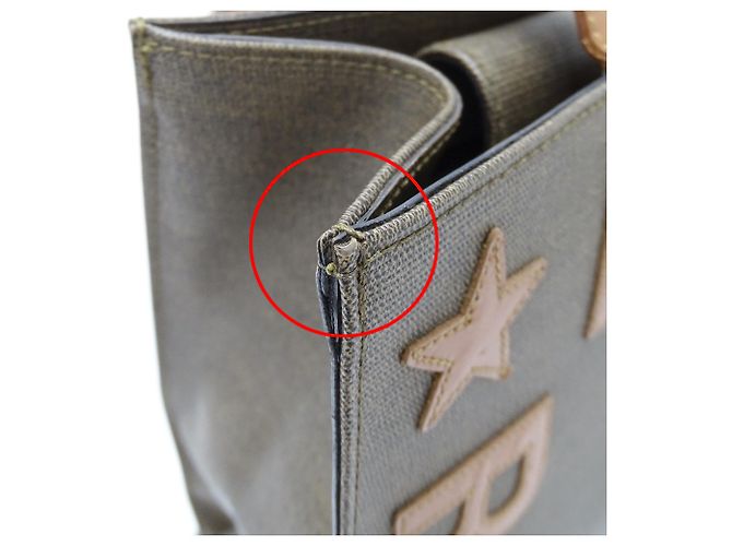 Borsa Tote Fendi marrone e kaki Cachi - vista 11