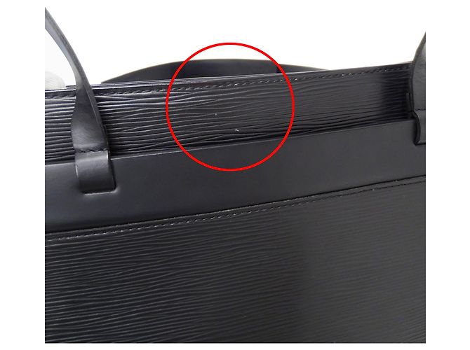 Borsa a mano Louis Vuitton in pelle Epi Nero - vista 10