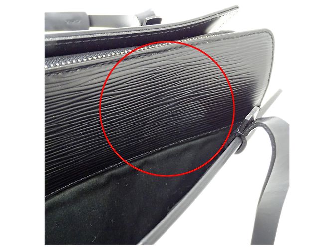 Borsa a mano Louis Vuitton in pelle Epi Nero - vista 13