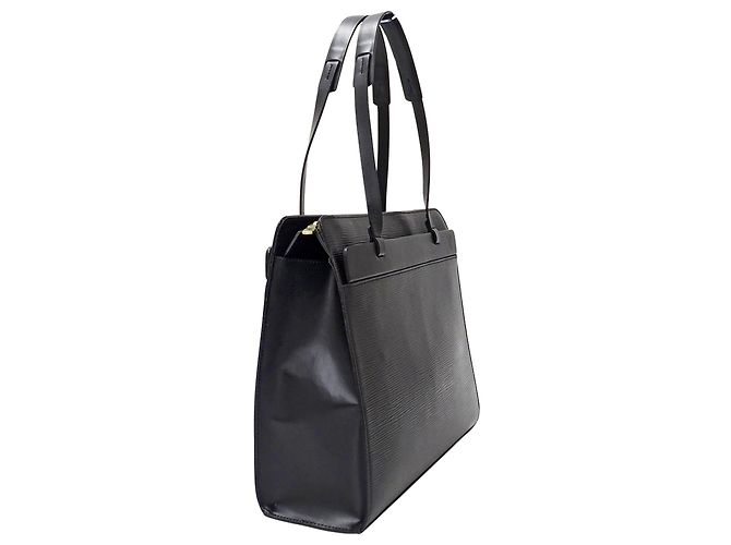 Borsa a mano Louis Vuitton in pelle Epi Nero - vista 4