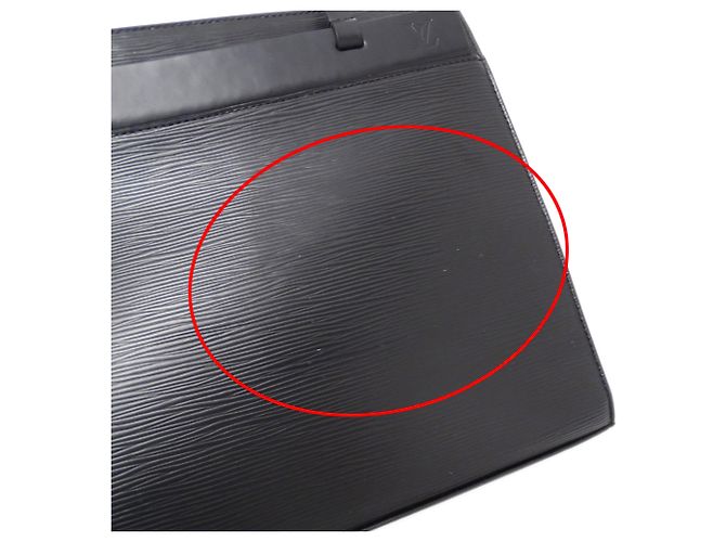 Borsa a mano Louis Vuitton in pelle Epi Nero - vista 9