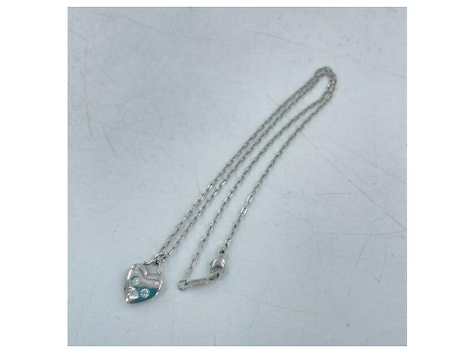 Autre Marque Tiffany & Co. Dots Herz-Halskette Silber - Ansicht 2