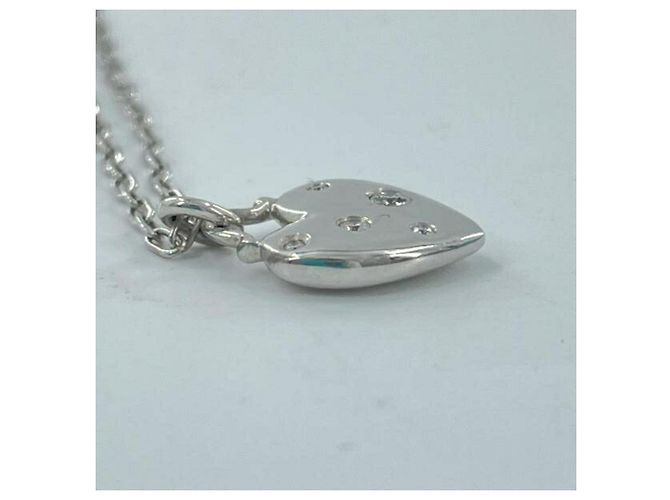 Autre Marque Tiffany & Co. Dots Herz-Halskette Silber - Ansicht 7