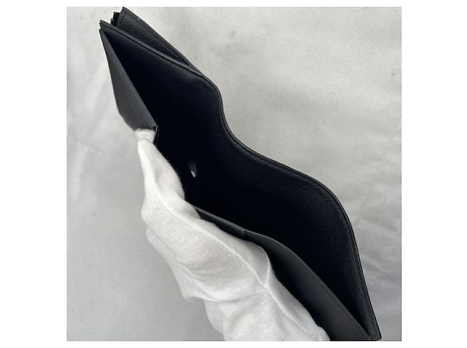 Portafoglio Louis Vuitton Eclipse Victor Tri-Fold Nero Monogramma - vista 5