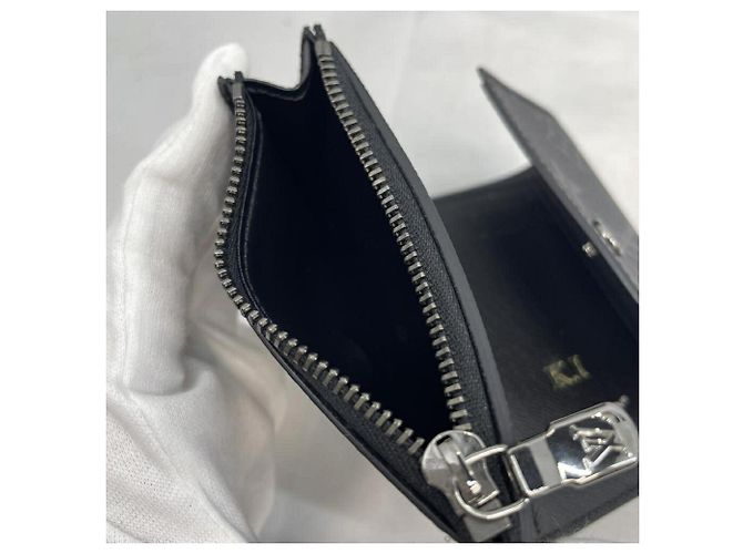 Portafoglio Louis Vuitton Eclipse Victor Tri-Fold Nero Monogramma - vista 6