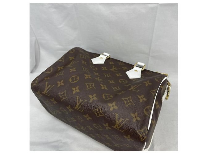 Borsa Louis Vuitton Monogram Speedy Bandoulière 25 Marrone - vista 4