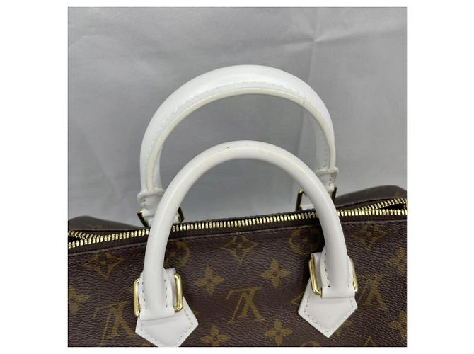 Borsa Louis Vuitton Monogram Speedy Bandoulière 25 Marrone - vista 6