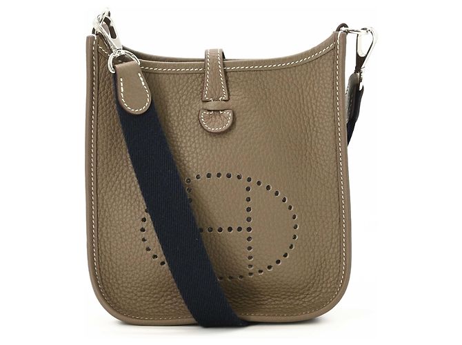 Hermès Hermes Evelyne TPM Mini Schultertasche Grau Taupe - Ansicht 2