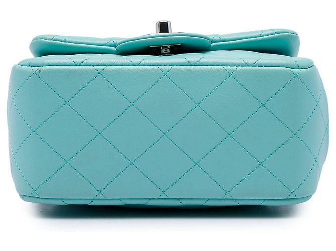 Chanel Blue Mini Square Classic Lambskin Single Flap - vista 3