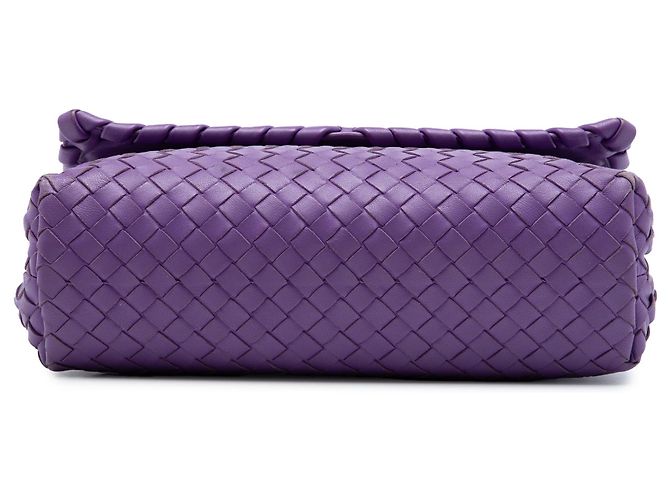 Bottega Veneta Borsa a tracolla Olimpia Small in Nappa Intrecciato viola Porpora - vista 3