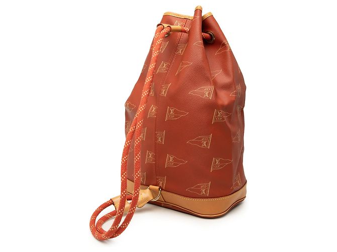 Louis Vuitton Red Americas Cup Coated Canvas Saint Tropez Rosso - vista 2
