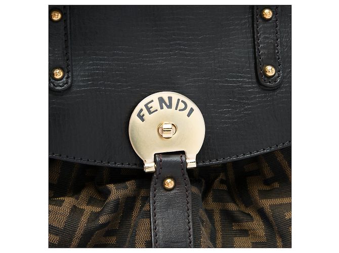 Bolsa Fendi Medium Zucca Canvas Magic Castanha Marrom - vista 5