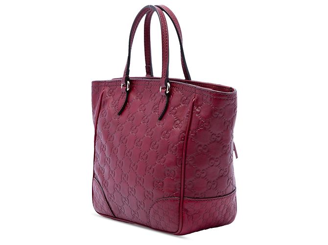 Borsa Satchel Gucci Bree Small Guccissima Rossa Rosso Bordò - vista 2