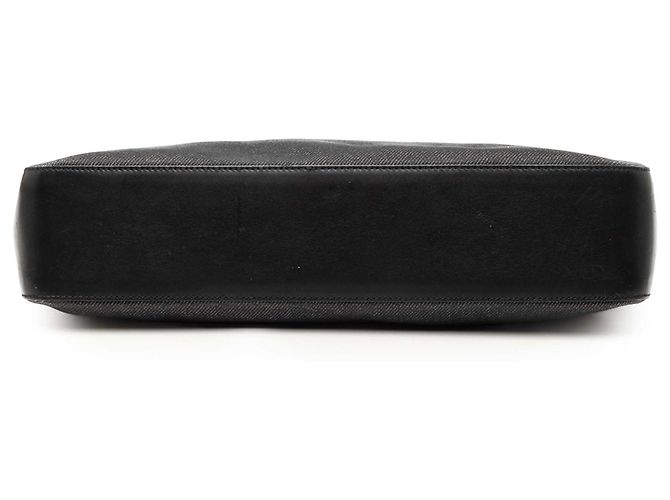Borsa Tote Gucci in denim nero con banda Web - vista 3