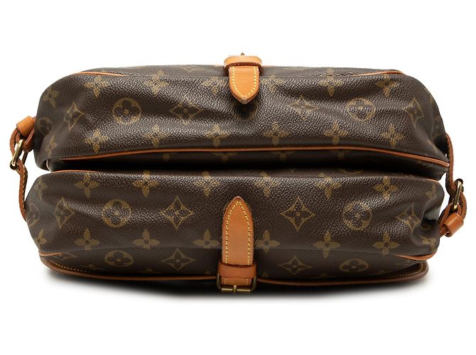 Louis Vuitton Brown Monogram Saumur 30 Castaño - vista 3