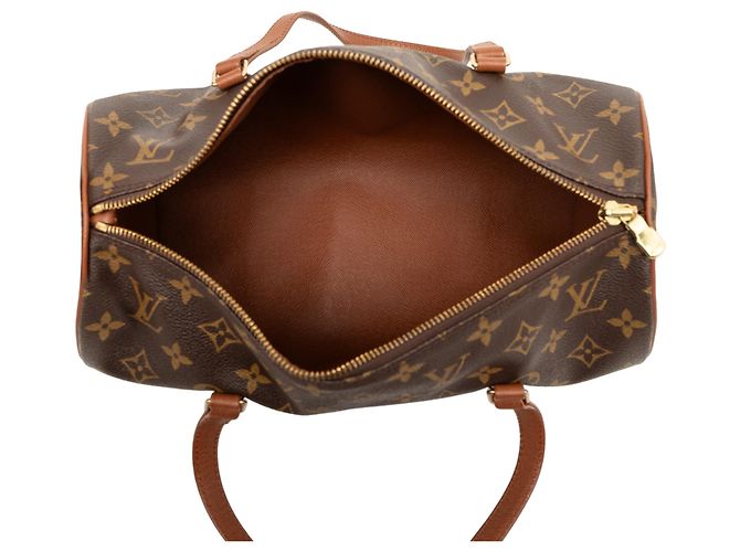Louis Vuitton Brown Monogram Papillon 30 Marrone - vista 4
