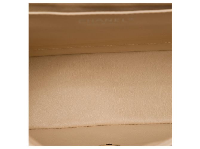 Chanel Brown Jumbo Classic Lambskin Single Flap Marrone Beige - vista 4