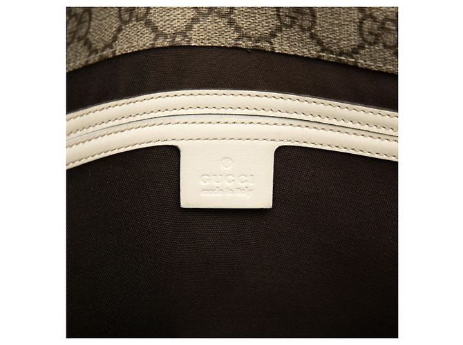 Borsa a tracolla Gucci Beige GG Supreme - vista 5