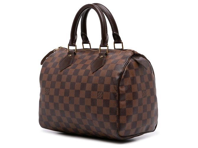 Louis Vuitton Brown Damier Ebene Speedy 25 Marrone - vista 2