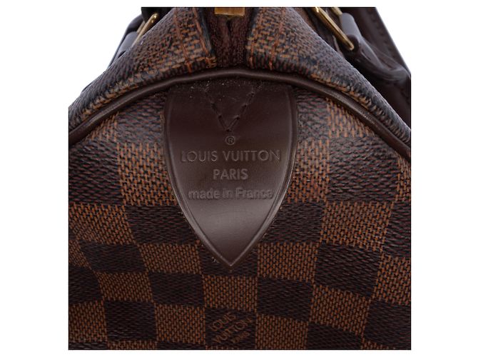 Louis Vuitton Brown Damier Ebene Speedy 25 Marrone - vista 5