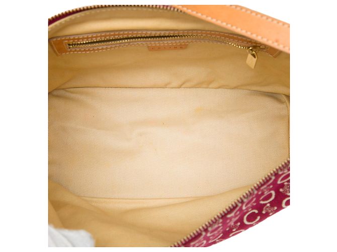 16 Céline Borsa a tracolla Celine Red C Macadam Canvas Rosso - vista 4