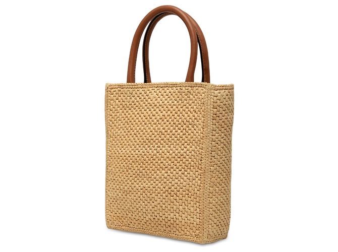 LOEWE Standard A5 Satchel aus beigem Raffia - Ansicht 2