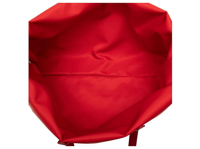 Bottega Veneta Red Nylon Intrecciolusion Tote - view 4
