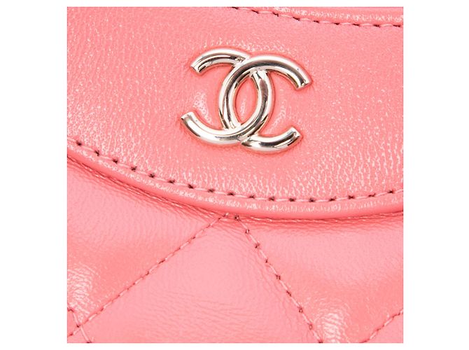 Borsa Chanel Pink Nano Quilted Lambskin 31 Shopping Bag Rosa - vista 5