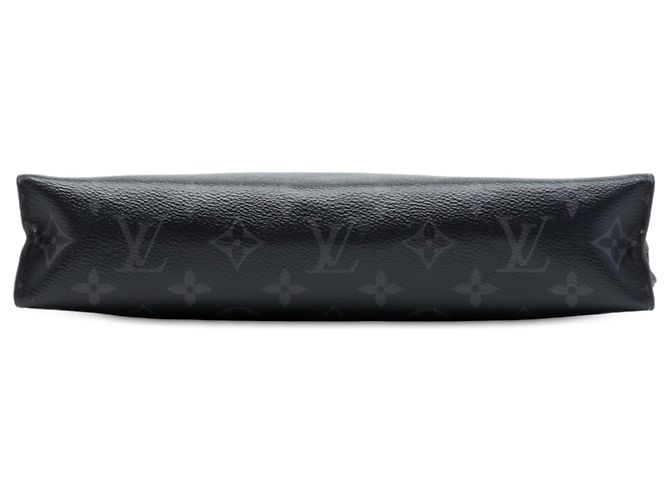 Louis Vuitton Black Monogram Eclipse Pochette Voyage MM Schwarz - Ansicht 3