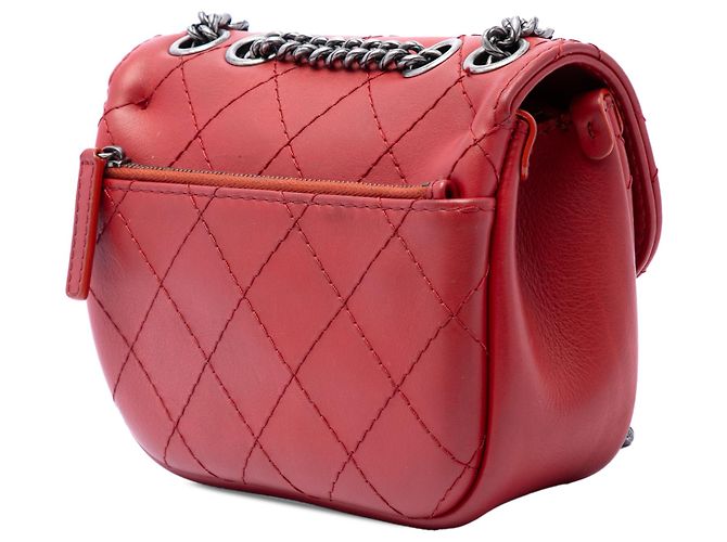 Chanel Red Paris Dallas Goatskin Wild Stitch Flap Rosso - vista 2