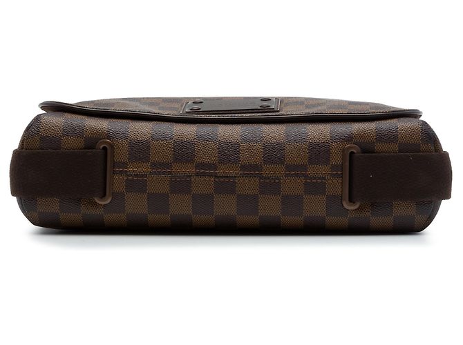 Louis Vuitton Brown Damier Ebene Brooklyn MM Marrone - vista 3
