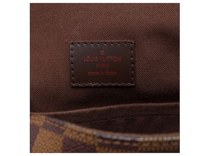 Louis Vuitton Brown Damier Ebene Brooklyn MM Marrone - vista 5