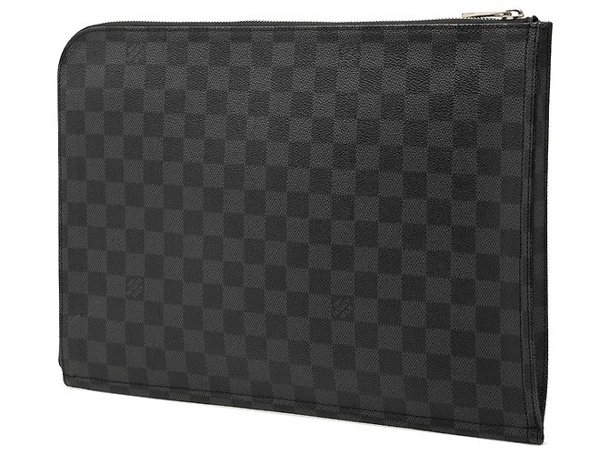 Louis Vuitton Black Damier Graphite Poche Documents Portfolio Schwarz - Ansicht 2
