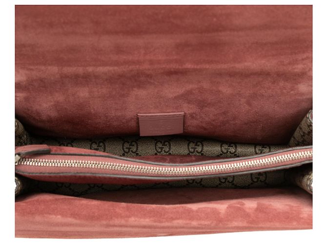 Borsa a tracolla Gucci Dionysus Medium GG Supreme Blooms Beige - vista 4