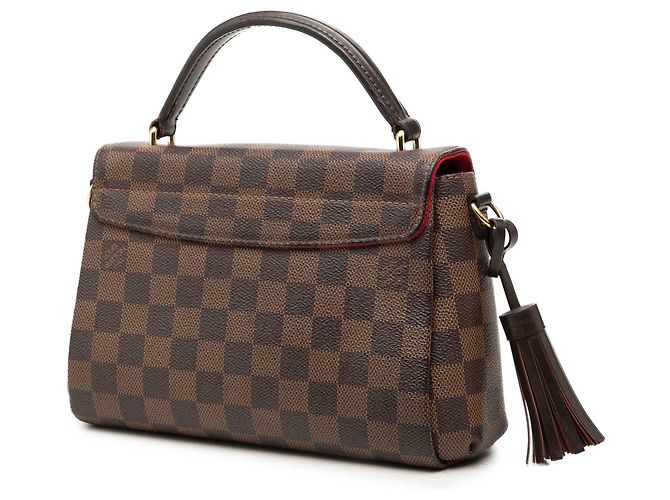 Louis Vuitton Brown Damier Ebene Croisette Marrone - vista 2