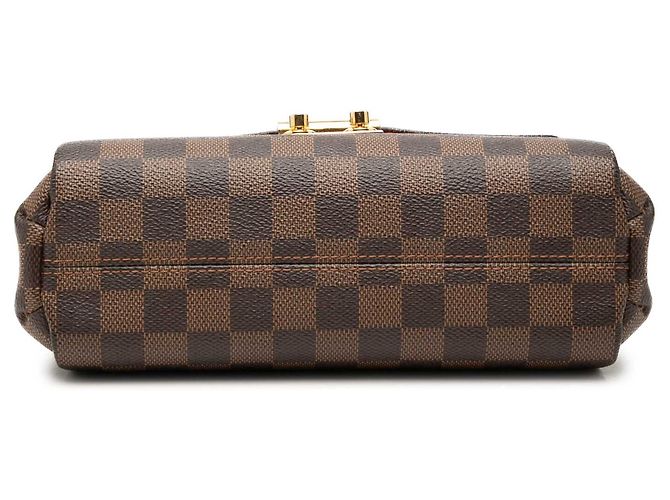 Louis Vuitton Brown Damier Ebene Croisette Marrone - vista 3
