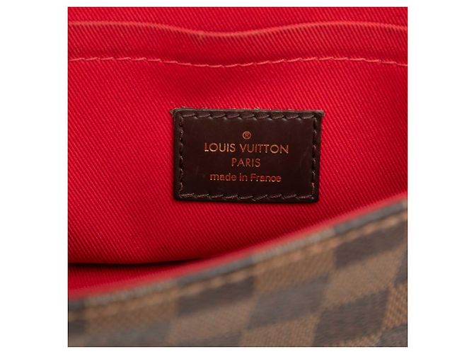 Louis Vuitton Brown Damier Ebene Croisette Marrone - vista 5