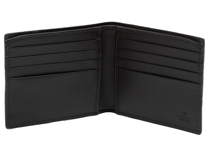 Cartera bifold Gucci Black Guccissima Negro - vista 4